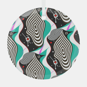 Abstraktes nahtloses Muster - kreatives Design Ornament Aus Glas