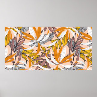 Abstraktes nahtloses Muster mit farbenprächtigen t Poster