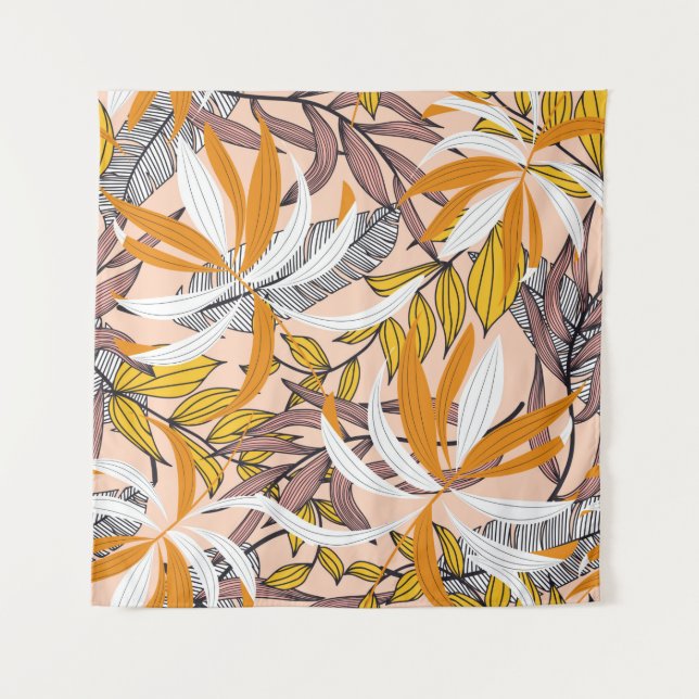 Abstraktes nahtloses Muster mit farbenprächtigen t Wandteppich (Vorderseite)