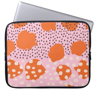 Abstraktes nahtloses Muster mit Pinselstrichen. Be Laptopschutzhülle