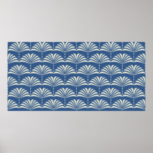 Abstraktes nahtloses orientalisches Blumenmuster A Poster