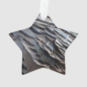 Abstraktes Naturdesign Wild Truthahn Federn II Ornament