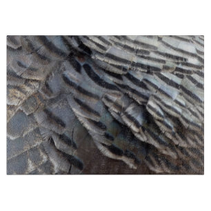 Abstraktes Naturdesign Wild Truthahn Federn II Schneidebrett