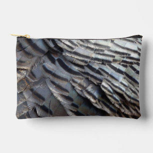 Abstraktes Naturdesign Wild Truthahn Federn II Zubehörtasche