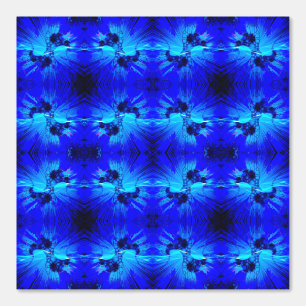 Abstraktes Navy Blue Aquamarin Lights-Muster Tapete