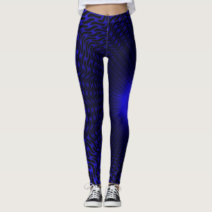 Abstraktes Neon Light Geometric Stardesign Leggings