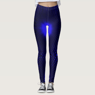 Abstraktes Neon Light Geometric Stardesign Leggings