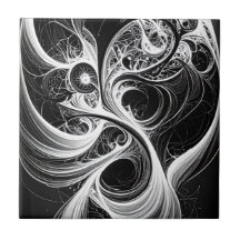 Abstraktes Netzwerk Kunst Keramik Tile