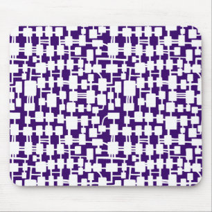 Abstraktes Netzwerk - White on Dark Lila 330066 Mousepad