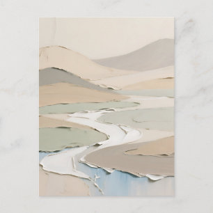 Abstraktes Neutrales Landschaftsbild Postkarte