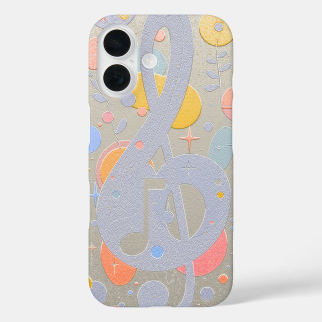 Abstraktes Noten-Kunstwerk Case-Mate iPhone Hülle (Rückseite)