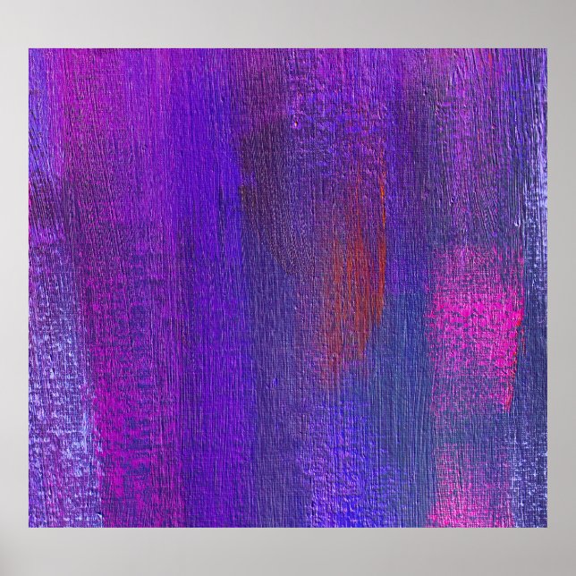 Abstraktes Öl: Leinwand Textur Hintergrund. Poster (Vorne)