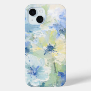 Abstraktes Ölbild Blaue Blumen Impressionist Case-Mate iPhone Hülle