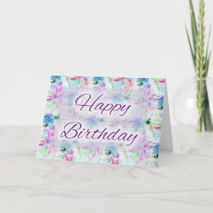 Abstraktes Ölgemälde 1 Happy Birthday Card Design Karte