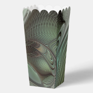 Abstraktes Olive Sage Green Grau Fraktal Art Fanta Geschenkschachtel