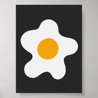 Abstraktes Omelet Ei Modern Art Poster