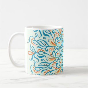 Abstraktes Ornament Keramikfliesenmuster Kaffeetasse