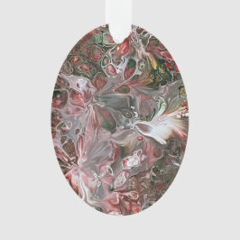Abstraktes Ornament mit grauer Rückseite
