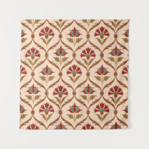 abstraktes ornamentales Vintage-Muster Designkunst Wandteppich