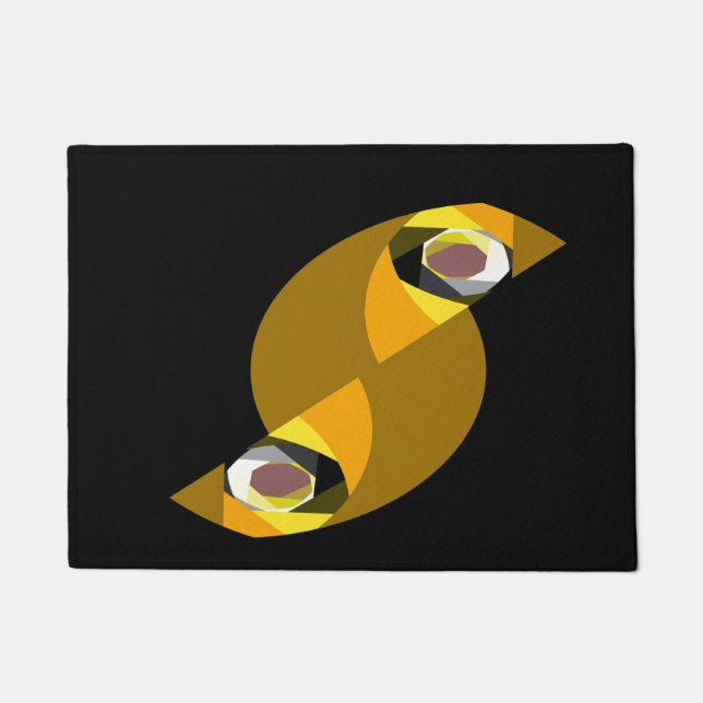 ABSTRAKTES OWL FUßMATTE (Vorderseite)