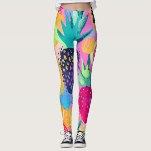 Abstraktes Paradies für tropische Früchte Leggings