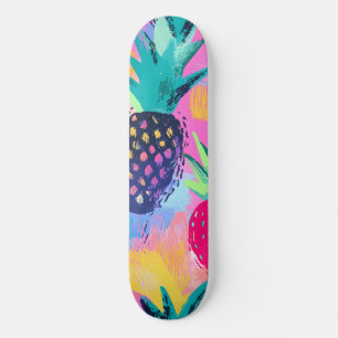 Abstraktes Paradies für tropische Früchte Skateboard