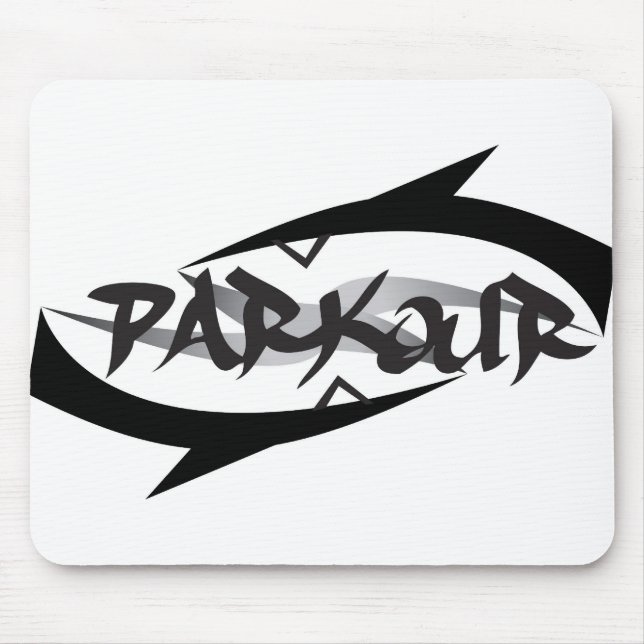 Abstraktes Parkour Mousepad (Vorne)