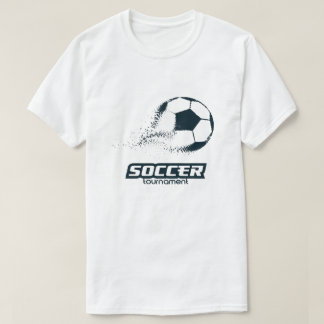 Abstraktes Partikel-Fußball-Turnier-Design T-Shirt