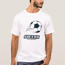 Abstraktes Partikel-Fußball-Turnier-Design T-Shirt