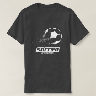 Abstraktes Partikel-Fußball-Turnier-Design T-Shirt