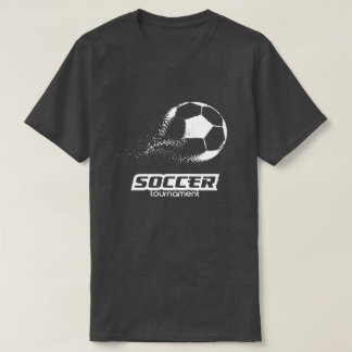 Abstraktes Partikel-Fußball-Turnier-Design T-Shirt