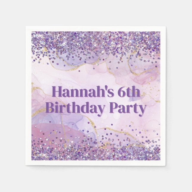 Abstraktes Party für Aquarellmalerei Serviette (Vorderseite)