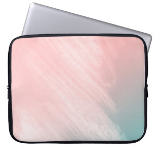 ABSTRAKTES PASTEL UND BLAUE ILLUSTRATION LAPTOPSCHUTZHÜLLE