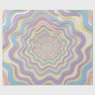 Abstraktes Pastell-Lavendel-Mint-Verpackungspapier Geschenkpapier