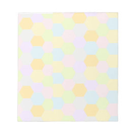 Abstraktes Pastelmuster mit Polygonen Notizblock