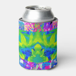 Abstraktes Patchwork Sonnenblumengarten Collage Dosenkühler