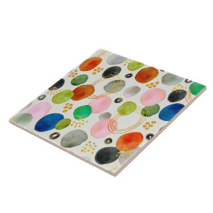 Abstraktes Pebble Gold Glitzer Art Fliese