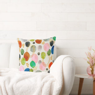 Abstraktes Pebble Gold Glitzer Art Kissen