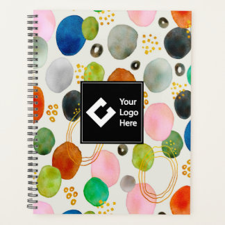 Abstraktes Pebble Gold Glitzer Art Planer