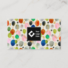 Abstraktes Pebble Gold Glitzer Art Visitenkarte