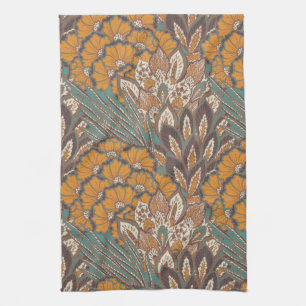 Abstraktes Pfau-Feder-Muster Geschirrtuch