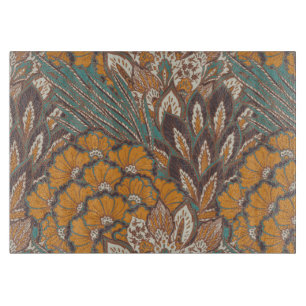 Abstraktes Pfau-Feder-Muster Schneidebrett