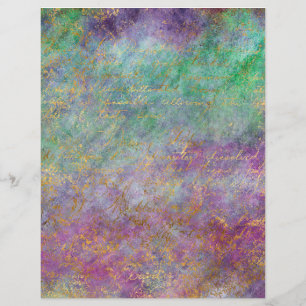 Abstraktes Pfauen Grunge-Handbuch