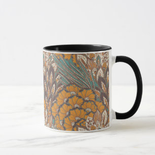 Abstraktes Pfauenfedermuster Tasse