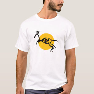 Abstraktes Pferde-Kreatur-Pinsel-Zeichnung T-Shirt