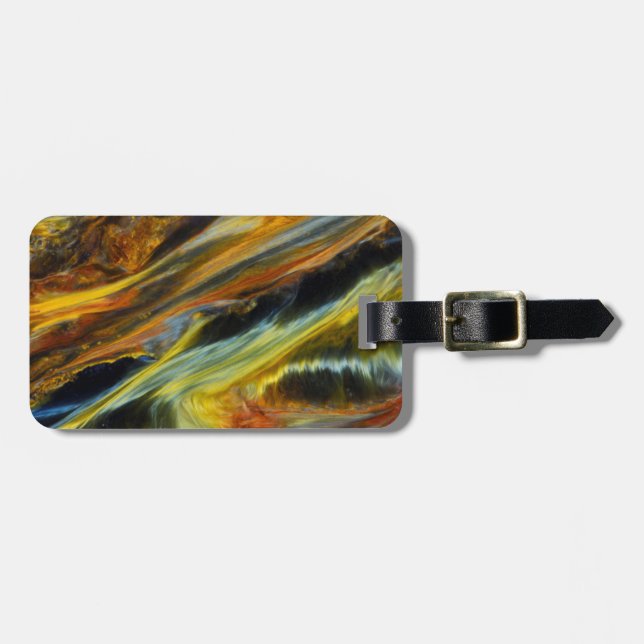 abstraktes Pietersite Gepäckanhänger (Vorderseite horizontal)