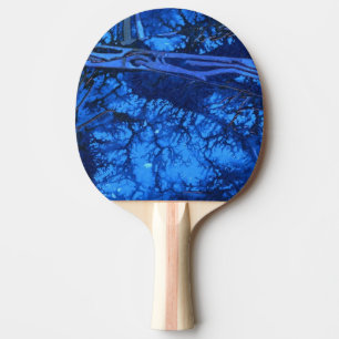 Abstraktes Pingpongpaddel "Deep Water #3" Tischtennis Schläger