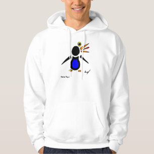 Abstraktes Pinguin Adult Hooded Sweatshirt