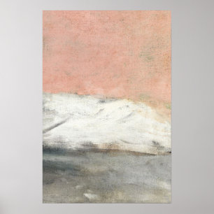 Abstraktes Pink Pastellfarben Poster