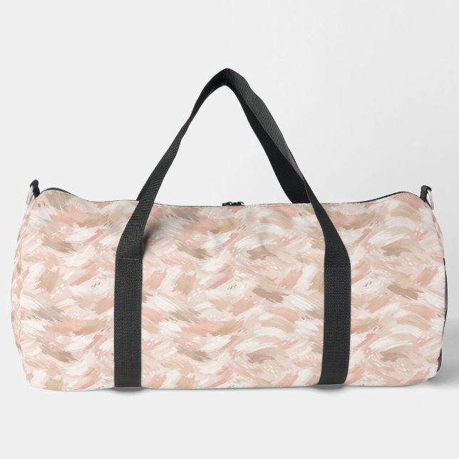 Abstraktes Pinselstrichmuster Duffle Bag (Vorderseite)